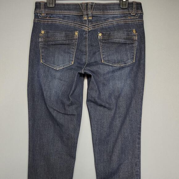 Democracy Jeans Womens 6 Blue Dark Wash Skinny Ab Technology Stretch Denim - Picture 12 of 15